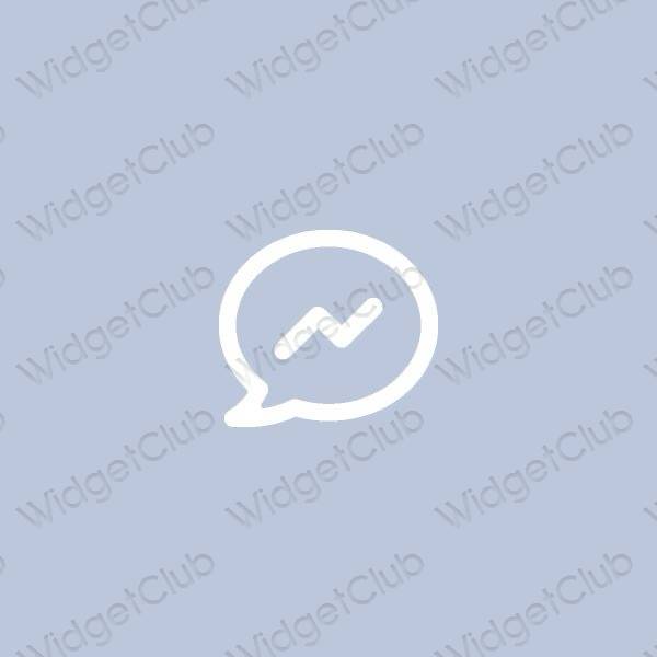 Biểu tượng ứng dụng Messenger thẩm mỹ