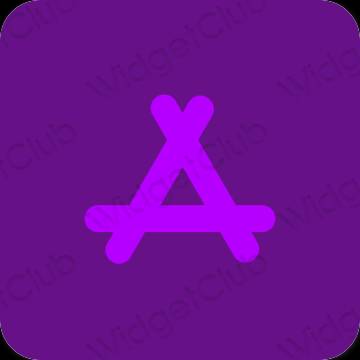 紫 AppStore おしゃれアイコン画像素材