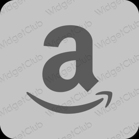 Estético gris Amazon iconos de aplicaciones