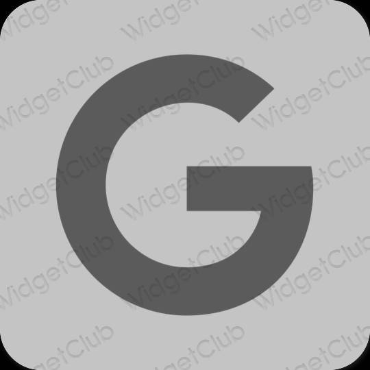 Estetic gri Google pictogramele aplicației