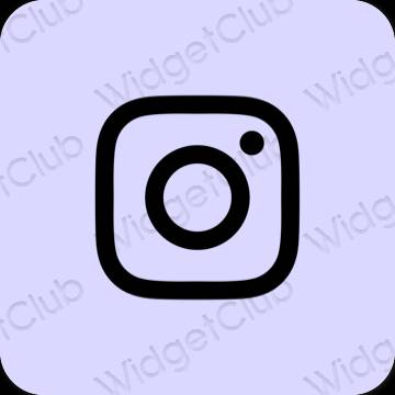 Estetis ungu Instagram ikon aplikasi