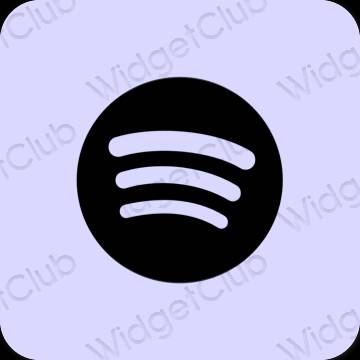 Estetisk lila Spotify app ikoner