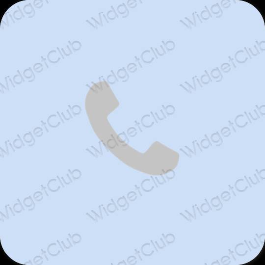 Estetik ungu Phone ikon aplikasi