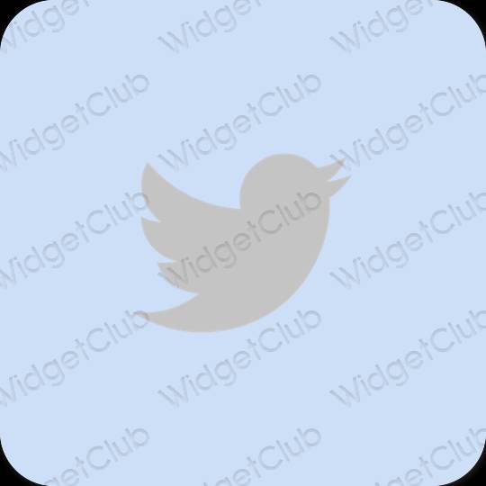 미적인 보라색 Twitter 앱 아이콘
