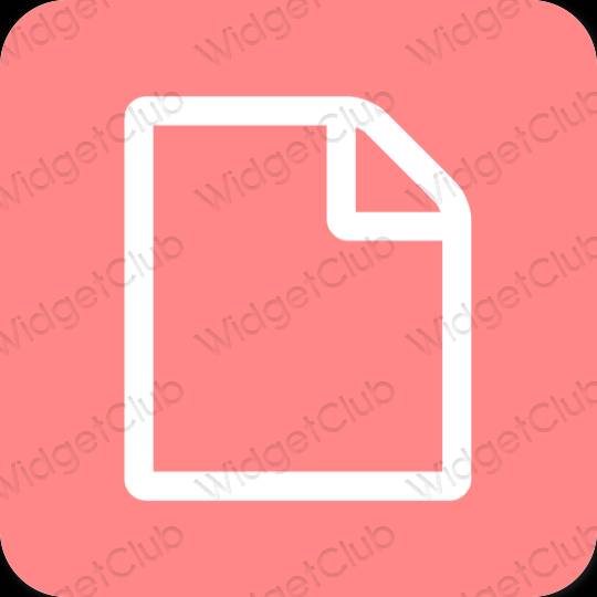 Estetyka różowy Reminders ikony aplikacji