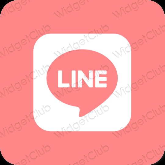Estético rosa LINE iconos de aplicaciones