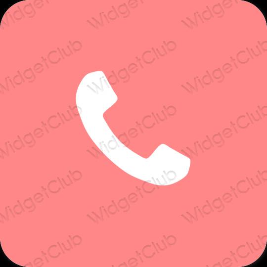 审美的 粉色的 Phone 应用程序图标