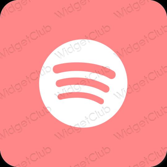 Ästhetisch Rosa Spotify App-Symbole