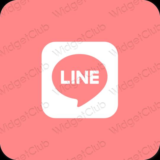 Ästhetisch Rosa LINE App-Symbole