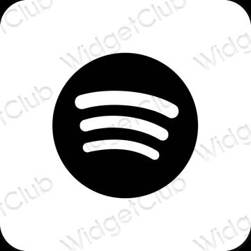 نمادهای برنامه زیباشناسی Spotify