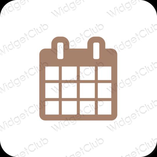 Estetske Calendar ikone aplikacij