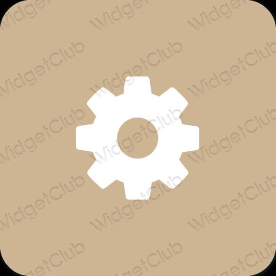Esthetische Settings app-pictogrammen