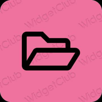Estetico porpora Files icone dell'app