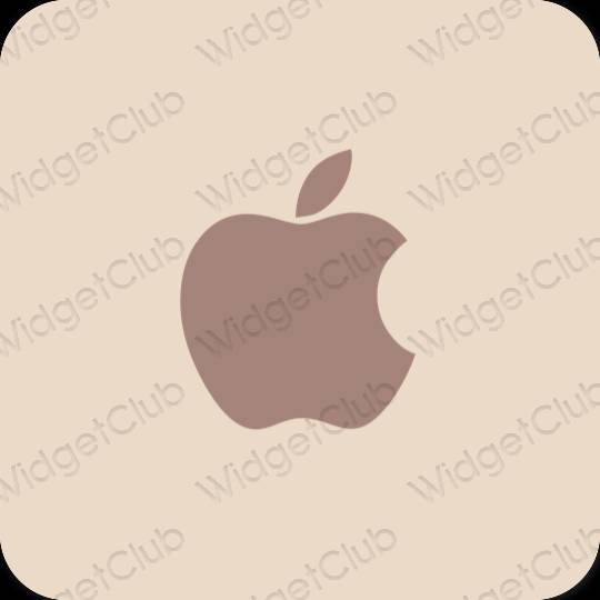 Estetico beige Apple Store icone dell'app