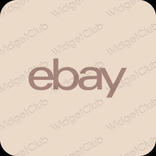 Estetico beige eBay icone dell'app