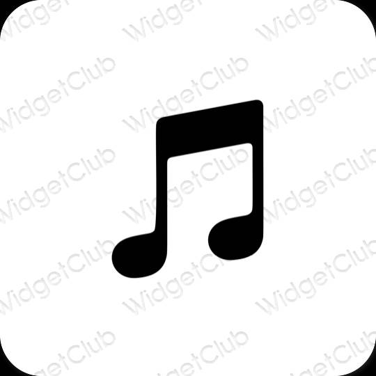 Esthetische Music app-pictogrammen