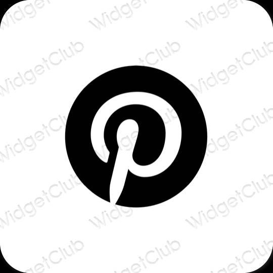 Icônes d'application Pinterest esthétiques