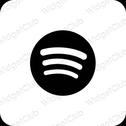 نمادهای برنامه زیباشناسی Spotify