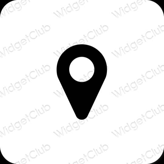 Esthetische Map app-pictogrammen