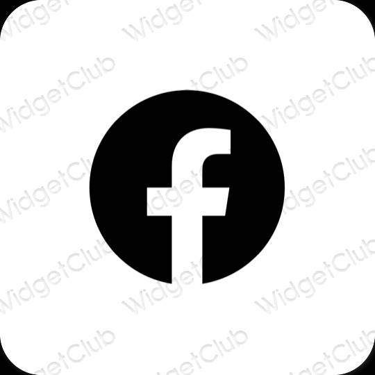 Esthetische Facebook app-pictogrammen