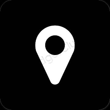 Esthetische Google Map app-pictogrammen