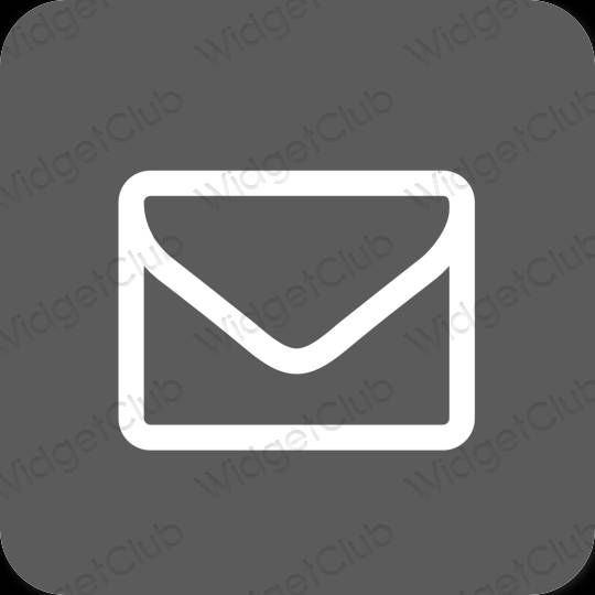 Aesthetic gray Mail app icons