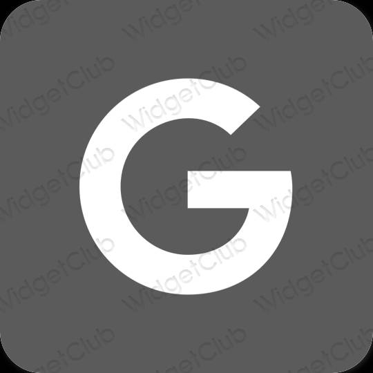 زیبایی شناسی خاکستری Google آیکون های برنامه