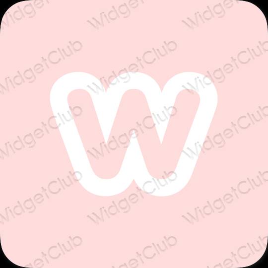 Estética Weebly iconos de aplicaciones