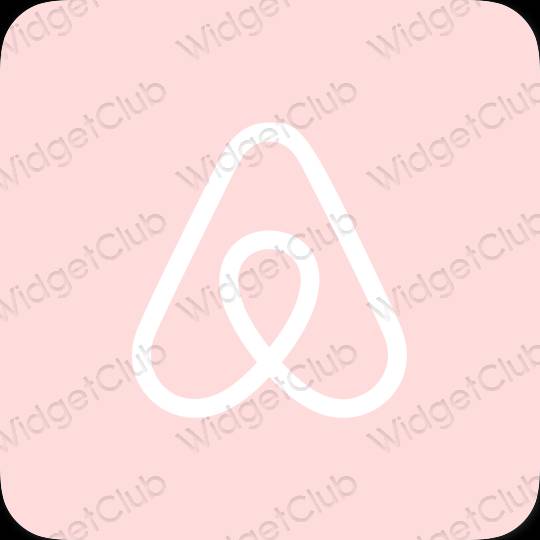 Esthetische Airbnb app-pictogrammen