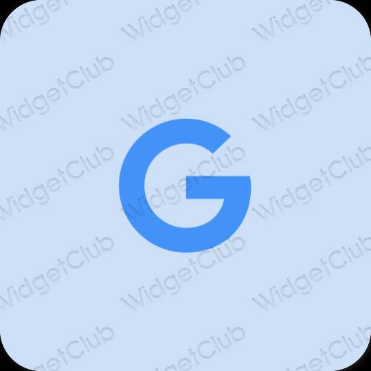 審美的 淡藍色 Google 應用程序圖標
