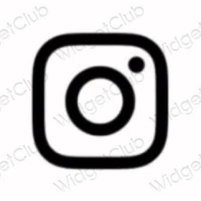 Pictograme pentru aplicații Instagram estetice