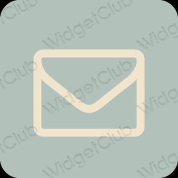 Estetski zelena Mail ikone aplikacija