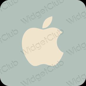 Estetisk grön Apple Store app ikoner