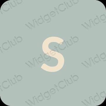 Estetico verde SHEIN icone dell'app