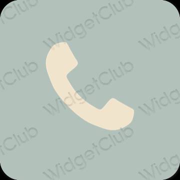 Estetico verde Phone icone dell'app