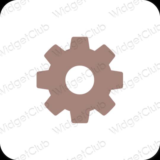 Esthetische Settings app-pictogrammen