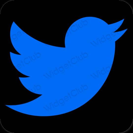 Icônes d'application Twitter esthétiques