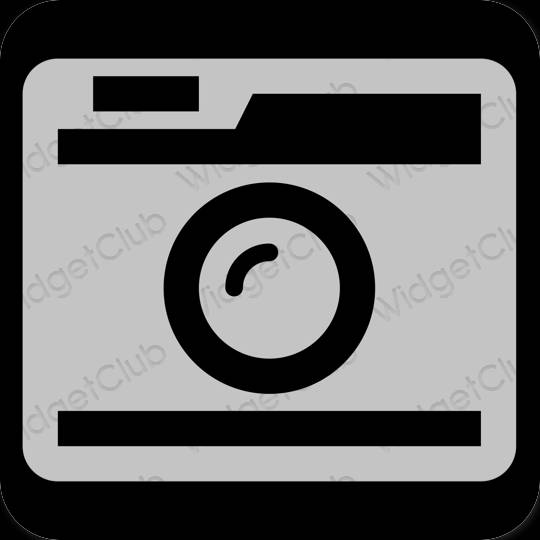 Icônes d'application Camera esthétiques