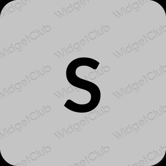 Estetico grigio SHEIN icone dell'app