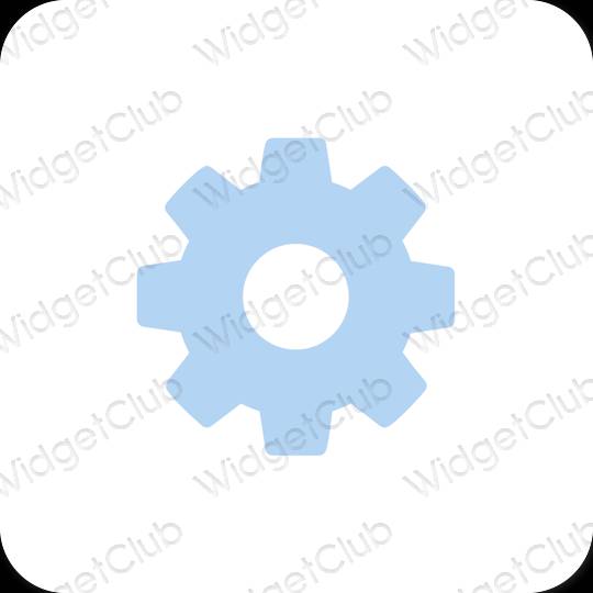 Esthetische Settings app-pictogrammen