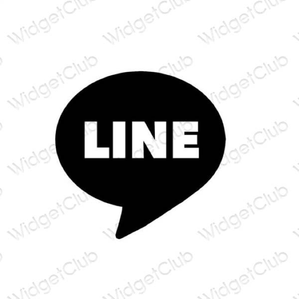 Biểu tượng ứng dụng LINE thẩm mỹ