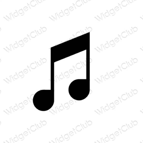 جمالية Music أيقونات التطبيقات