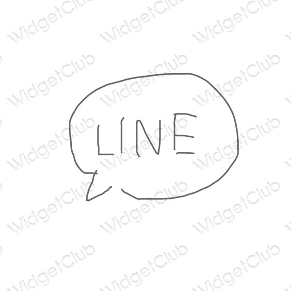 نمادهای برنامه زیباشناسی LINE