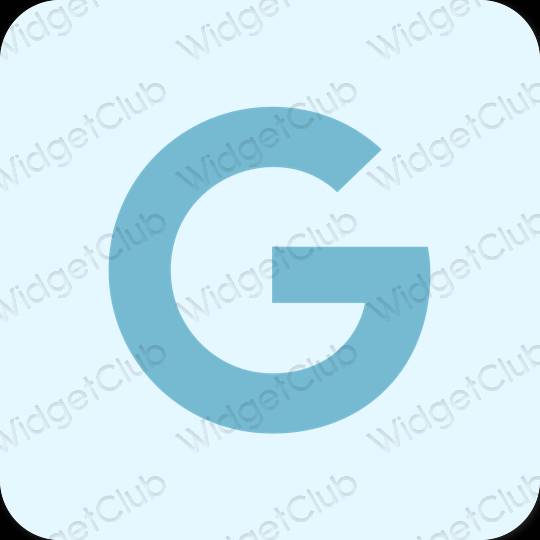 Stijlvol paars Google app-pictogrammen