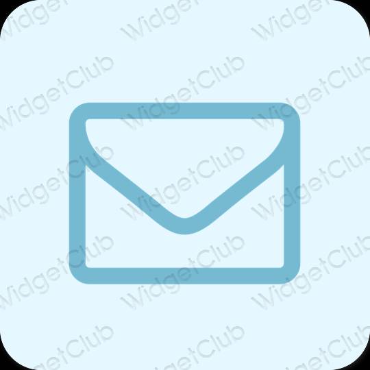 Estetik mor Mail uygulama simgeleri