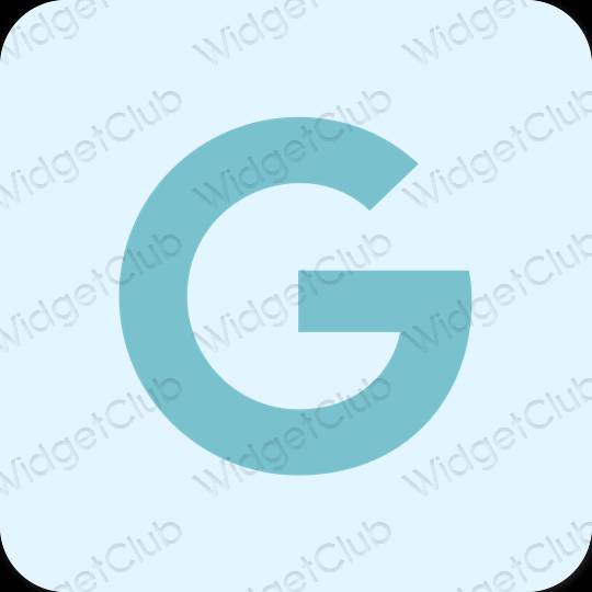 Esthétique mauve Google icônes d'application