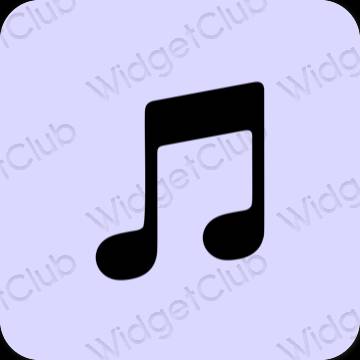 Estetic Violet Music pictogramele aplicației