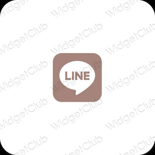 Esthetische LINE app-pictogrammen