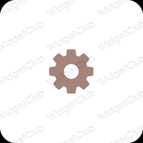 Esthetische Settings app-pictogrammen