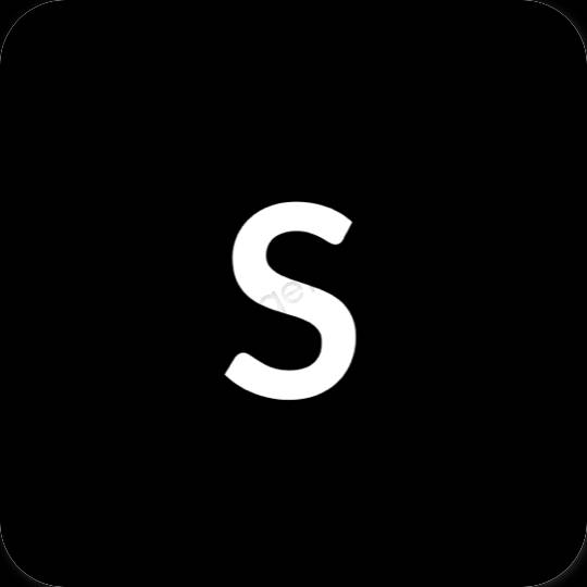 Estetsko Črna SHEIN ikone aplikacij